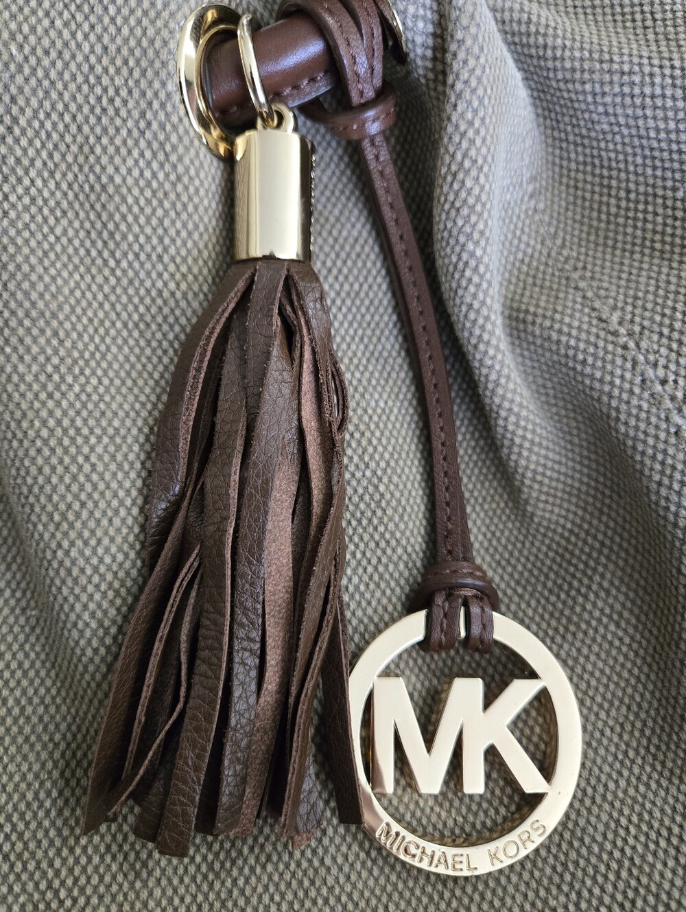 Michael Michael Kors Taupe Canvas Hobo Shoulder Bag - EUC - Picture 5 of 14
